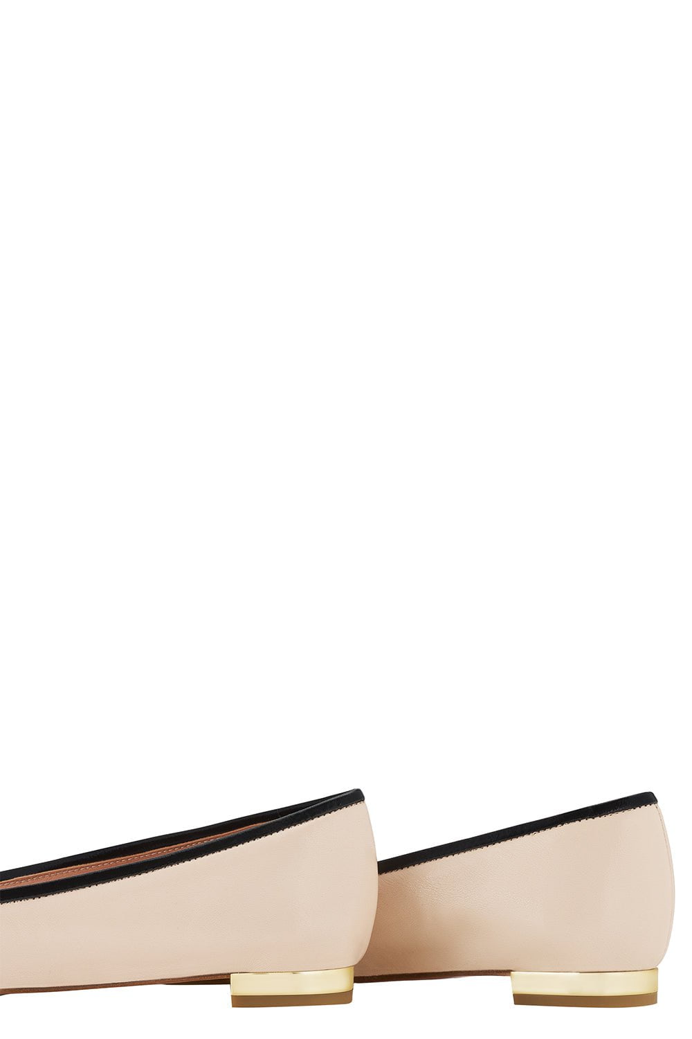 AQUAZZURA-Parsina Flat - Nude Black-