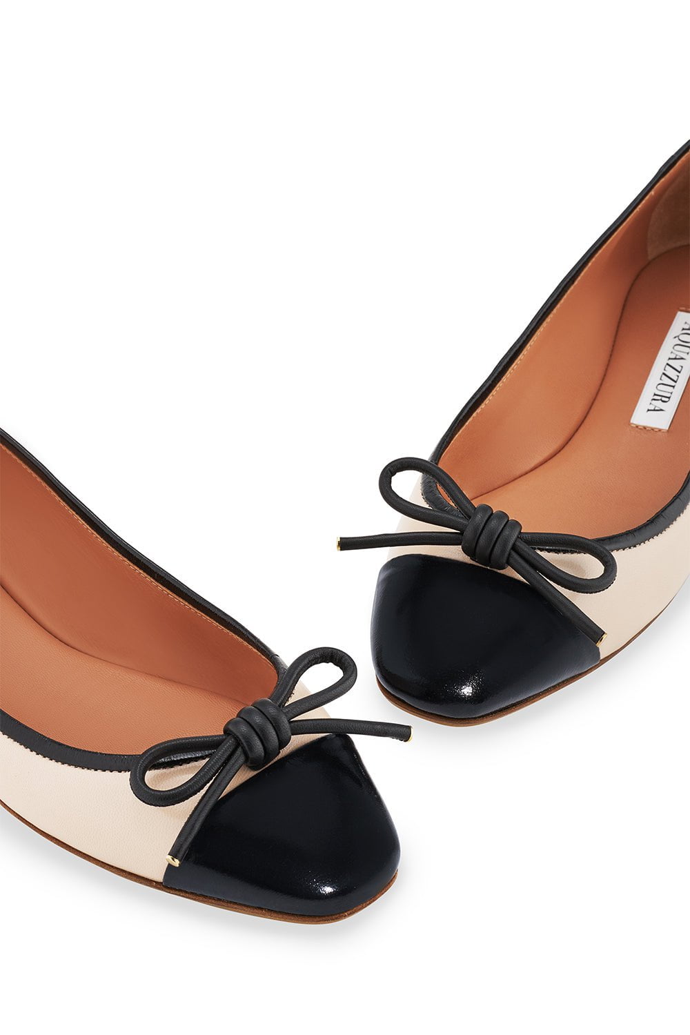 AQUAZZURA-Parsina Flat - Nude Black-
