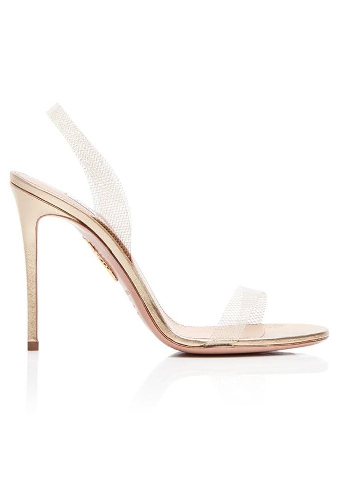 AQUAZZURA-So Nude Plexi Sandal-