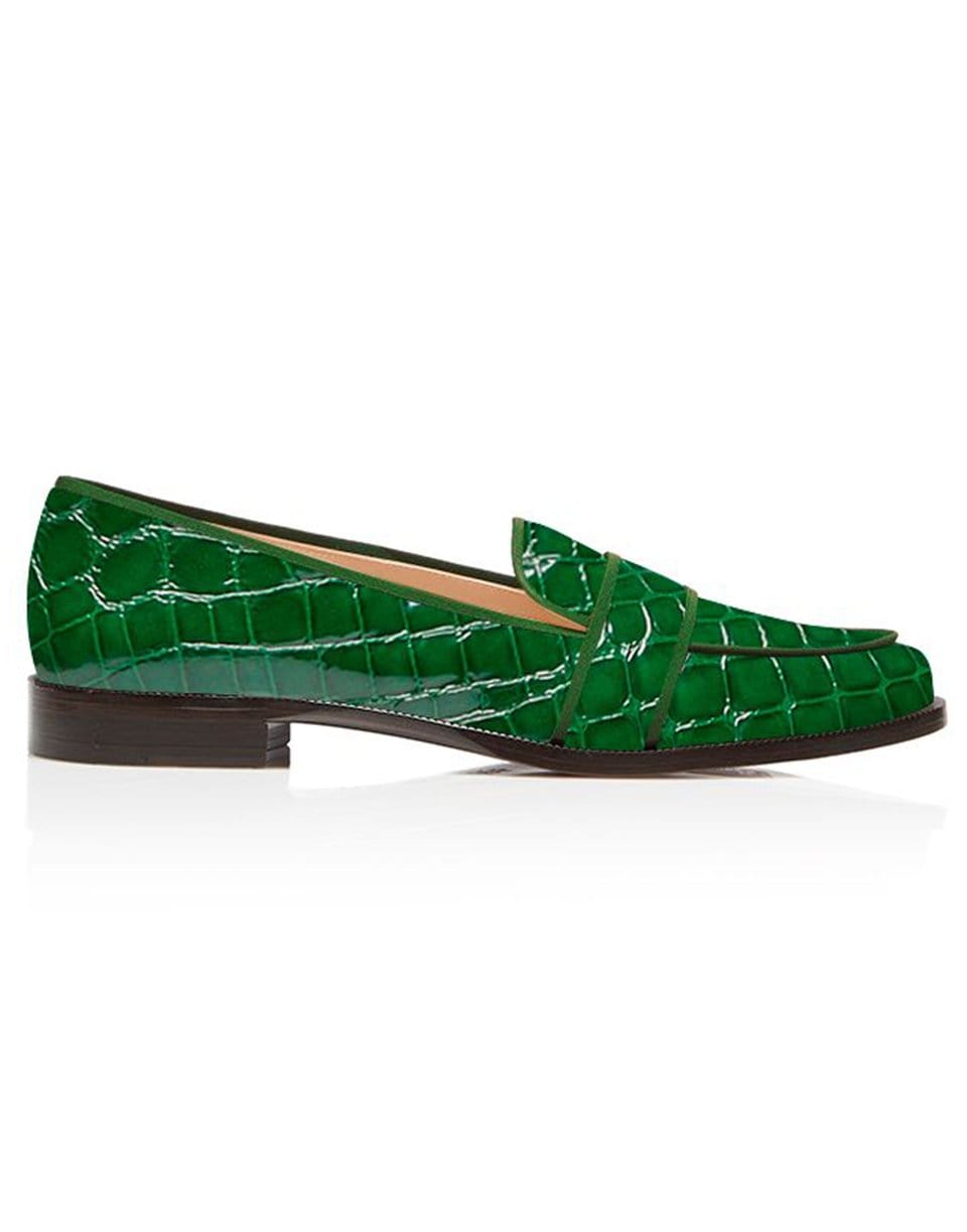 AQUAZZURA-Martin Mocassin Croc-Effect Loafer-