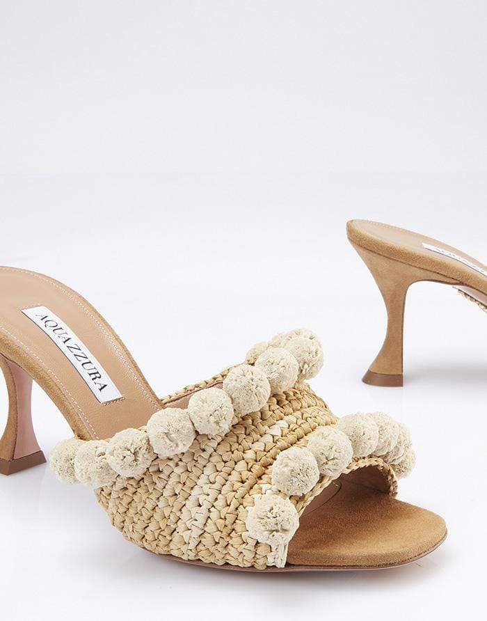 AQUAZZURA-Sweet Honey Woven Slide-