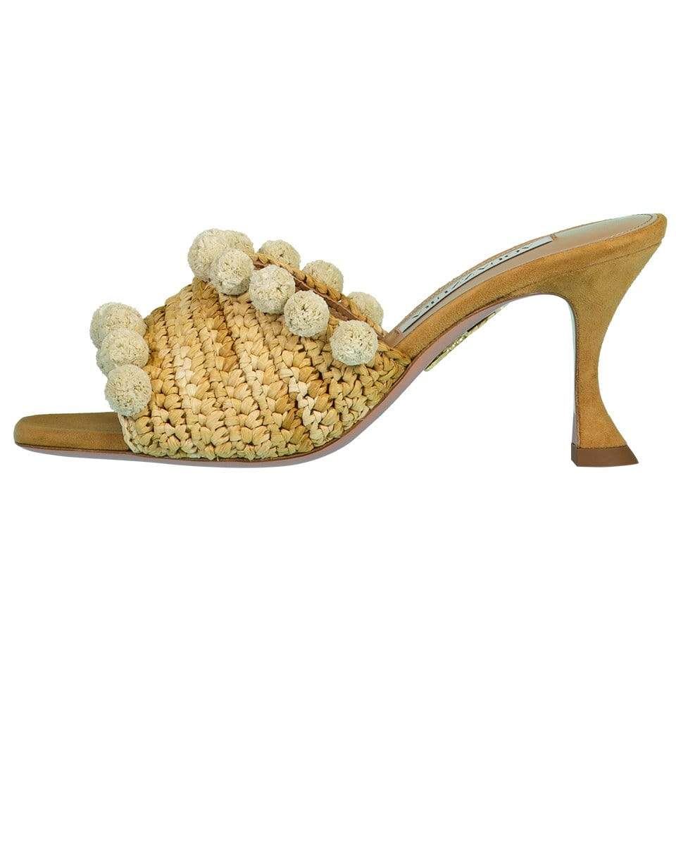 AQUAZZURA-Sweet Honey Woven Slide-
