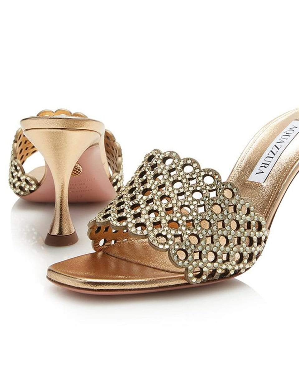 AQUAZZURA-Crystal Candy Mule 75-