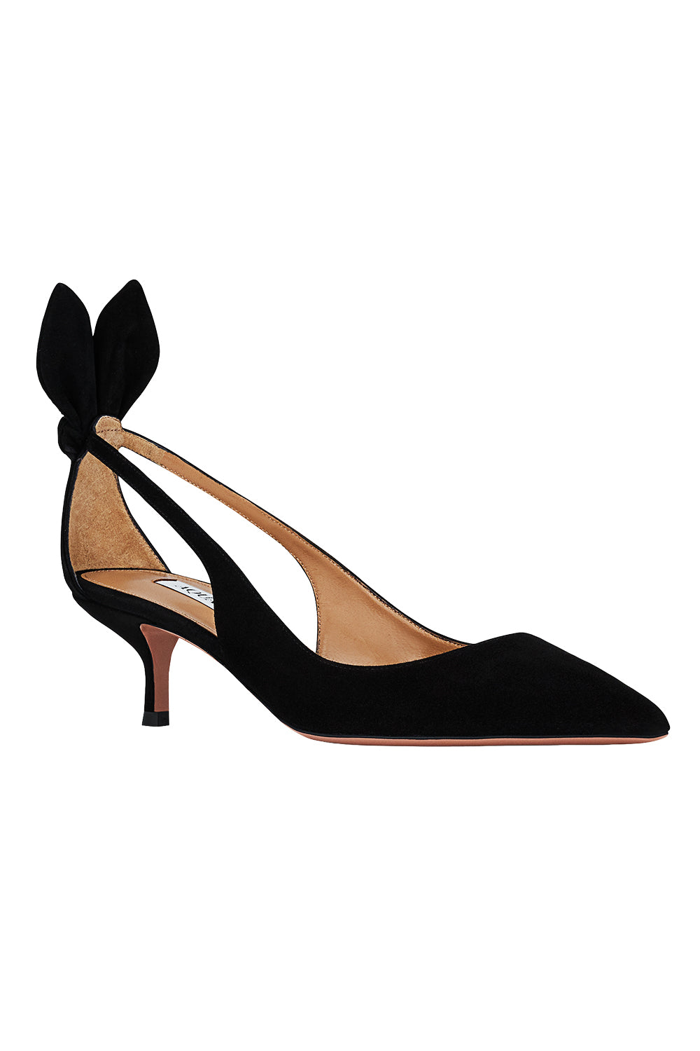  Bow Tie Pump 50 - Black-BLACK-36-SHOEPUMP-AQUAZZURA 