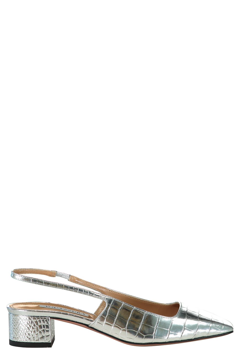 AQUAZZURA-Ginza Slingback Pump - Silver-