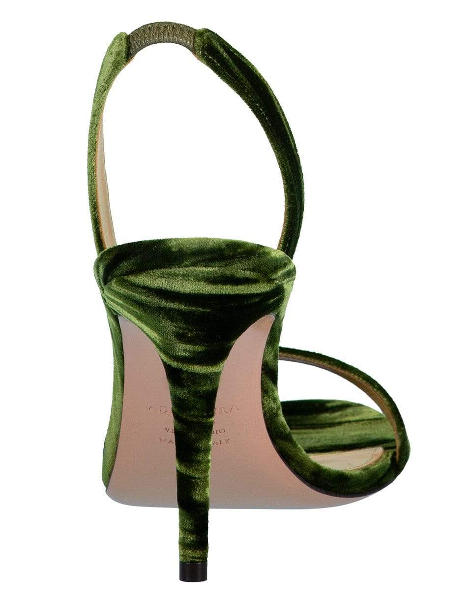 AQUAZZURA-So Nude Velvet Sandal-