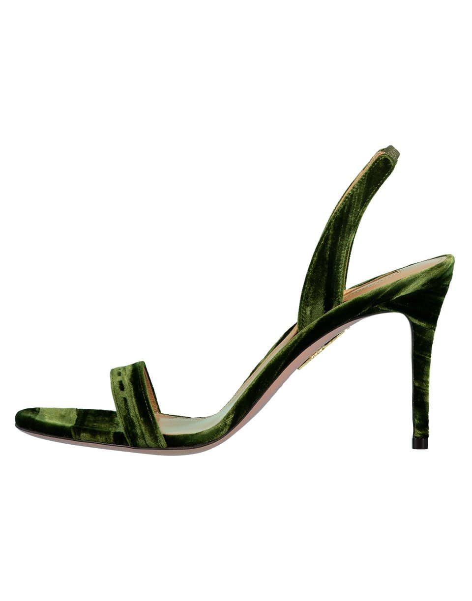 AQUAZZURA-So Nude Velvet Sandal-