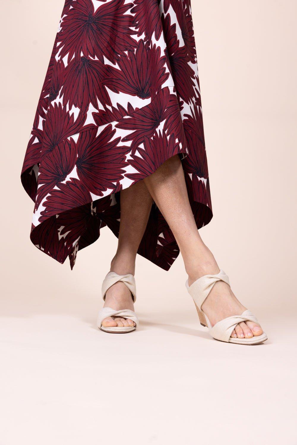 AQUAZZURA-Twist Wedge 85 - Natural-