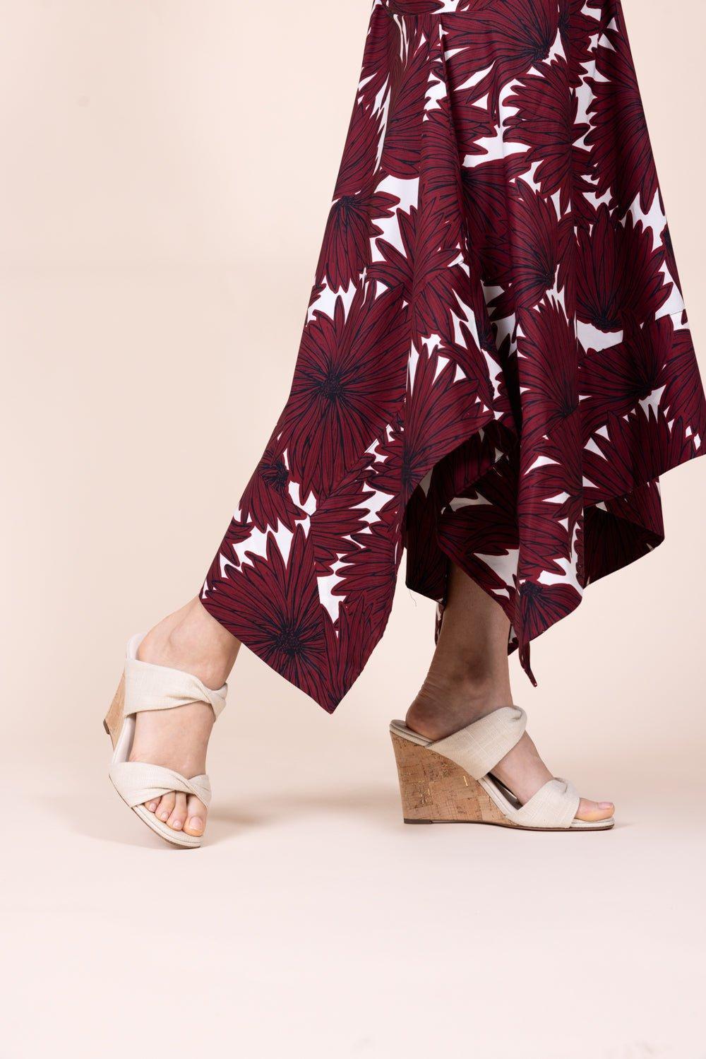 AQUAZZURA-Twist Wedge 85 - Natural-