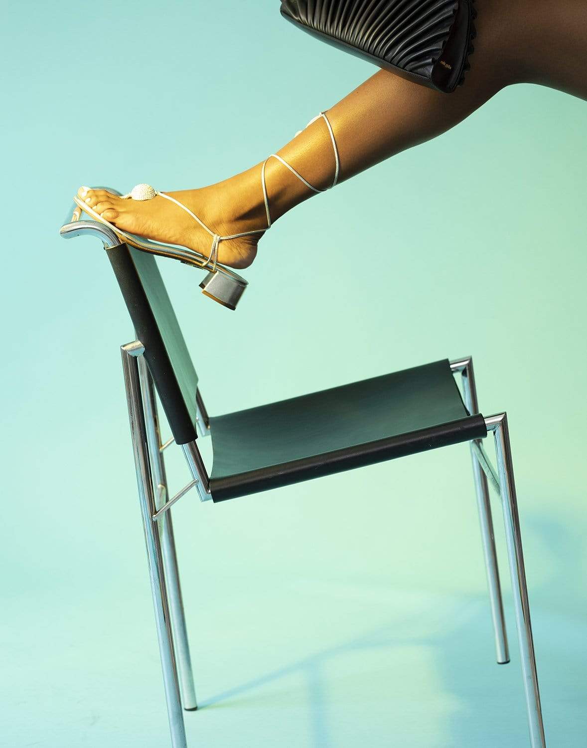 AQUAZZURA-Jackie Ankle Wrap Sandal-