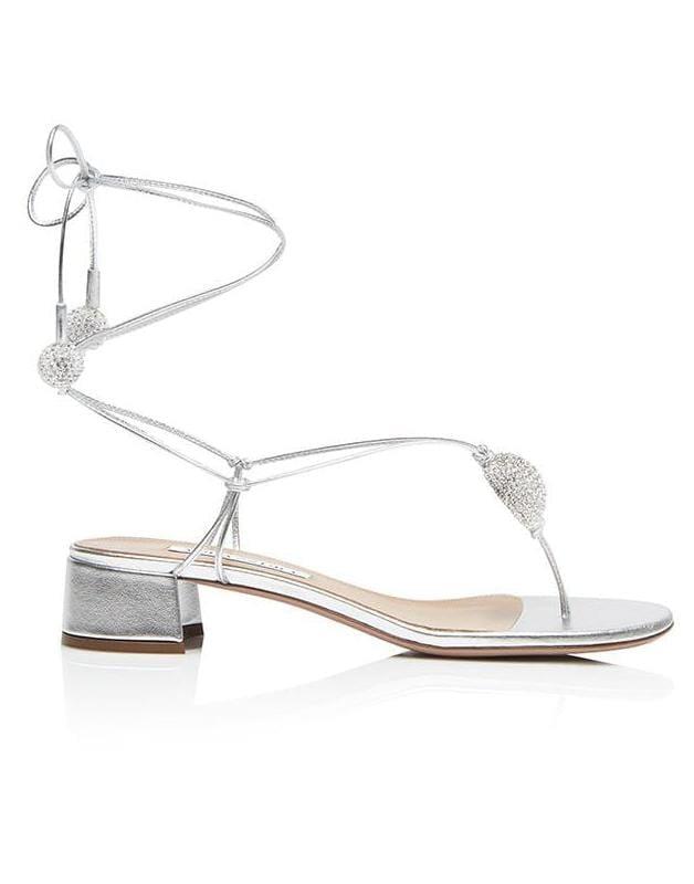 AQUAZZURA-Jackie Ankle Wrap Sandal-