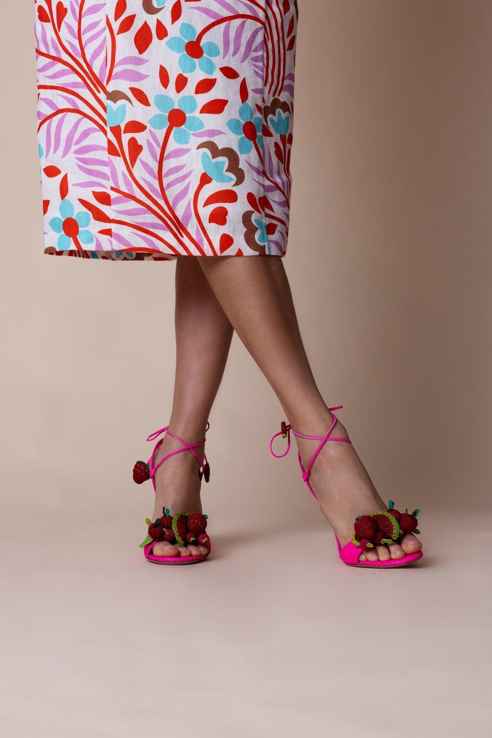 AQUAZZURA-Strawberry Punch Sandal-