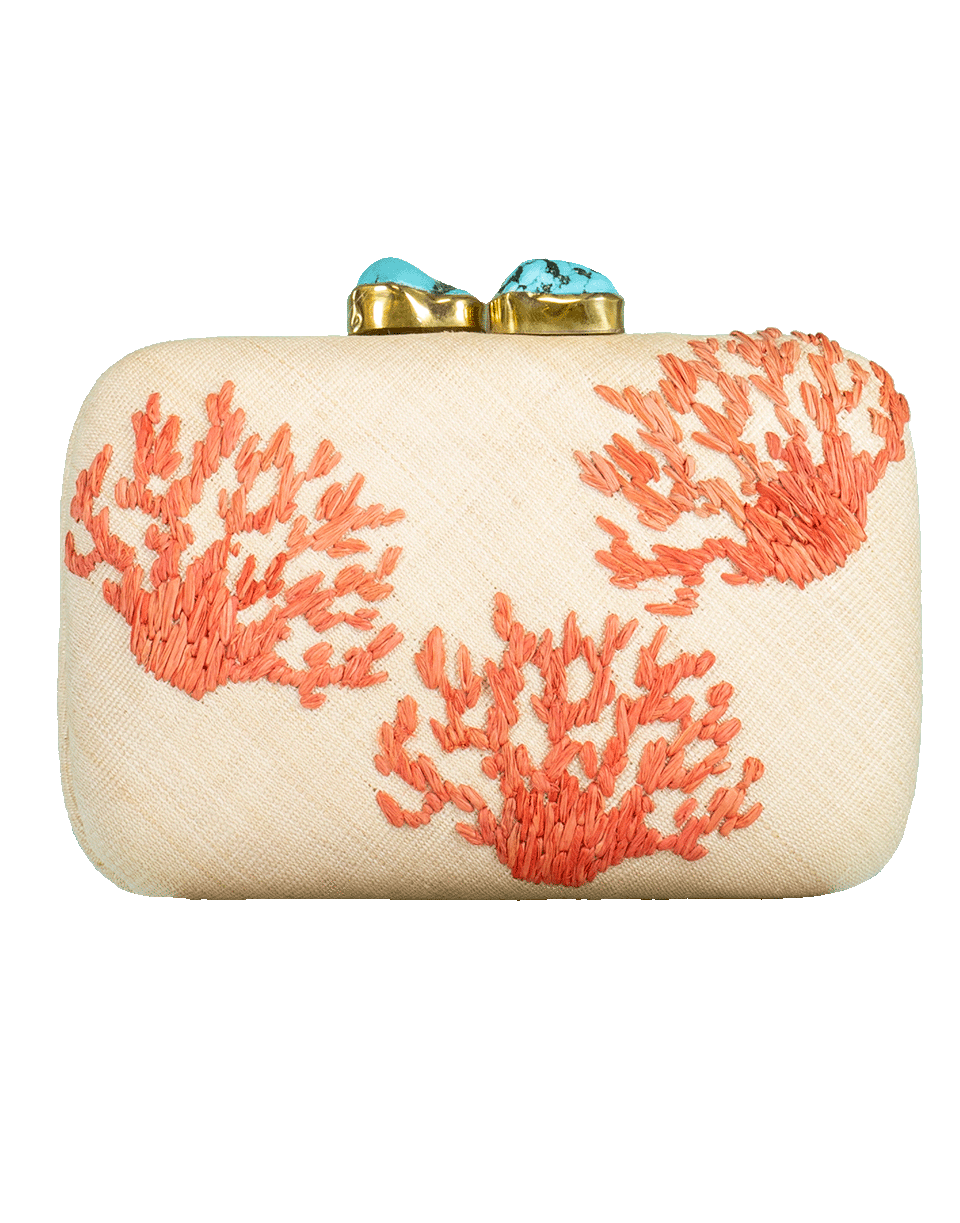 ARANAZ-Coral Mini Clutch-RED