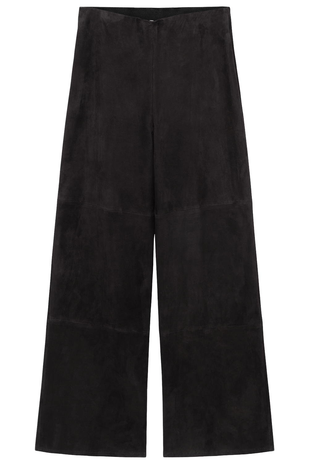 Karina Stretch Suede Pant-GREY-32-CLOTHINGPANTWIDE LEG-ARMA