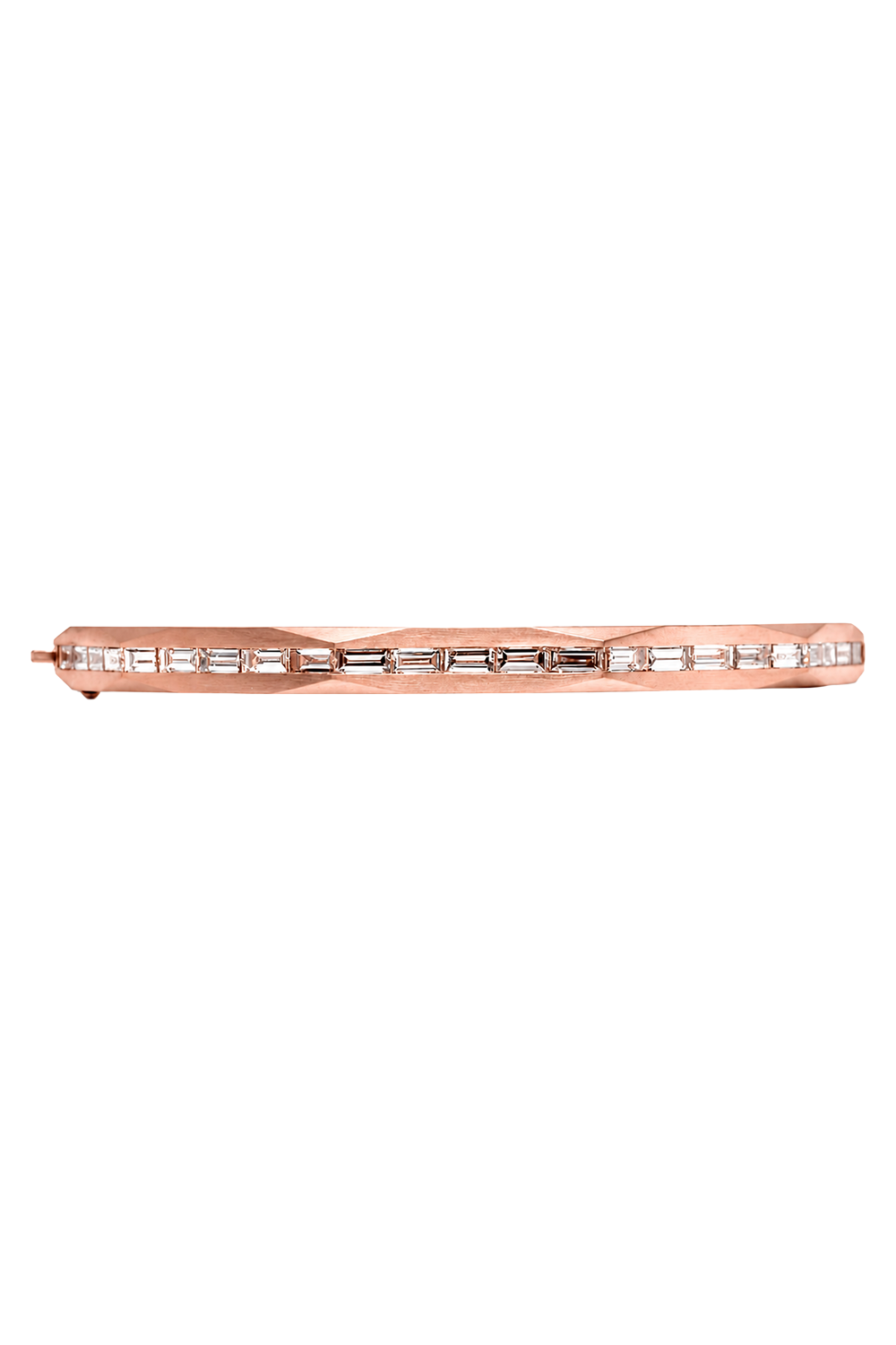 Brown Diamond Enigma Bangle Bracelet-ROSE GOLD-JEWELRYFINE JEWELBRACELET O-ARUNASHI