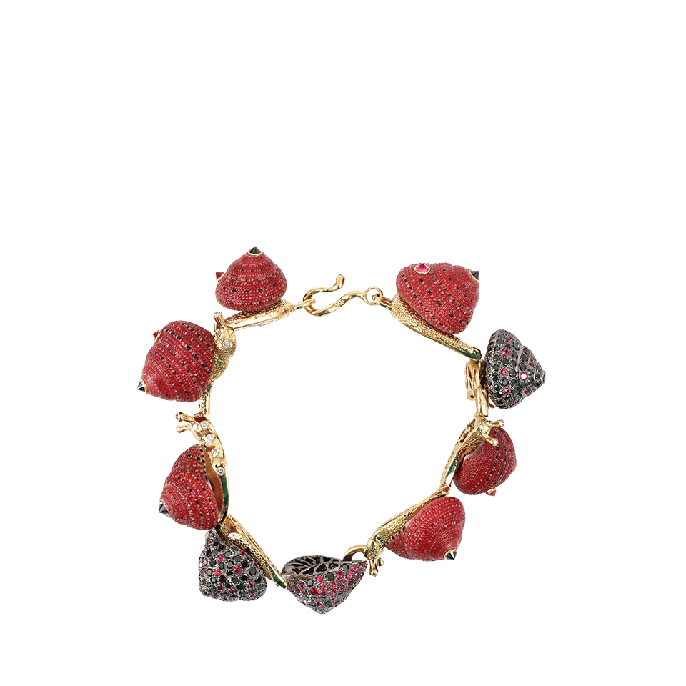 ARUNASHI-Snail Shell Bracelet-YELLOW GOLD