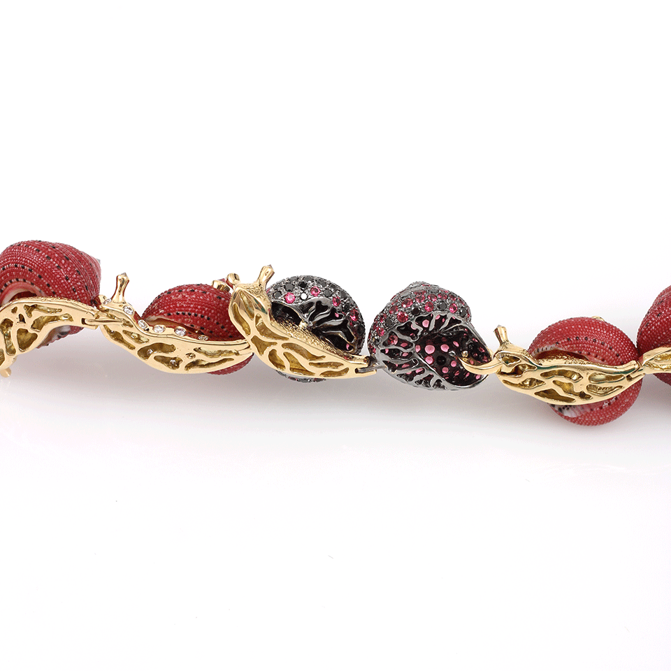 ARUNASHI-Snail Shell Bracelet-YELLOW GOLD