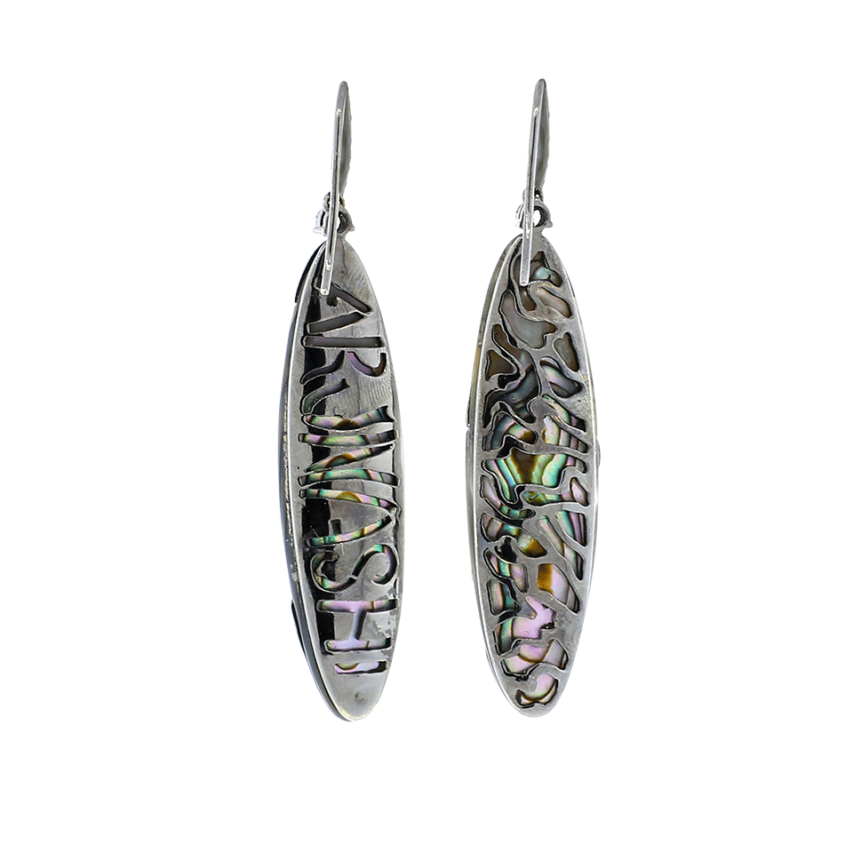 ARUNASHI-Abalone And Diamond Pave Earrings-BLACK GOLD