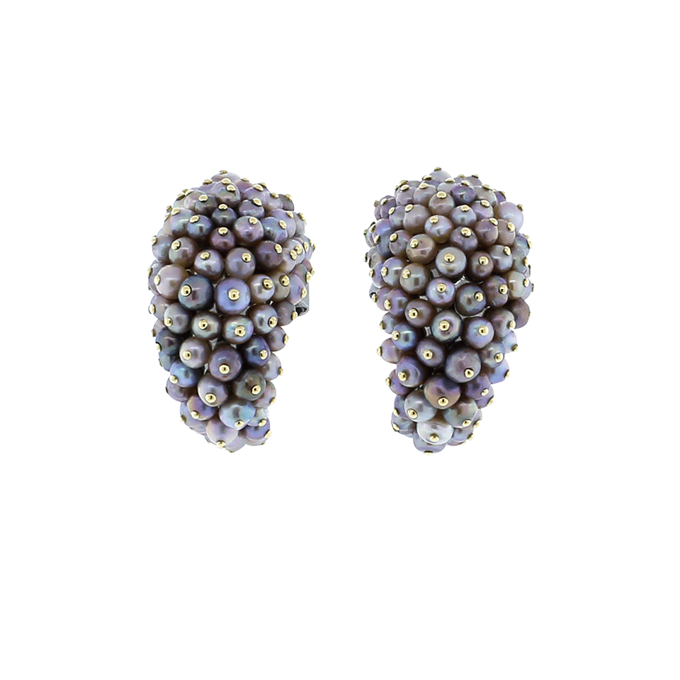 ARUNASHI-Basra Pearl Earrings-BLACK GOLD