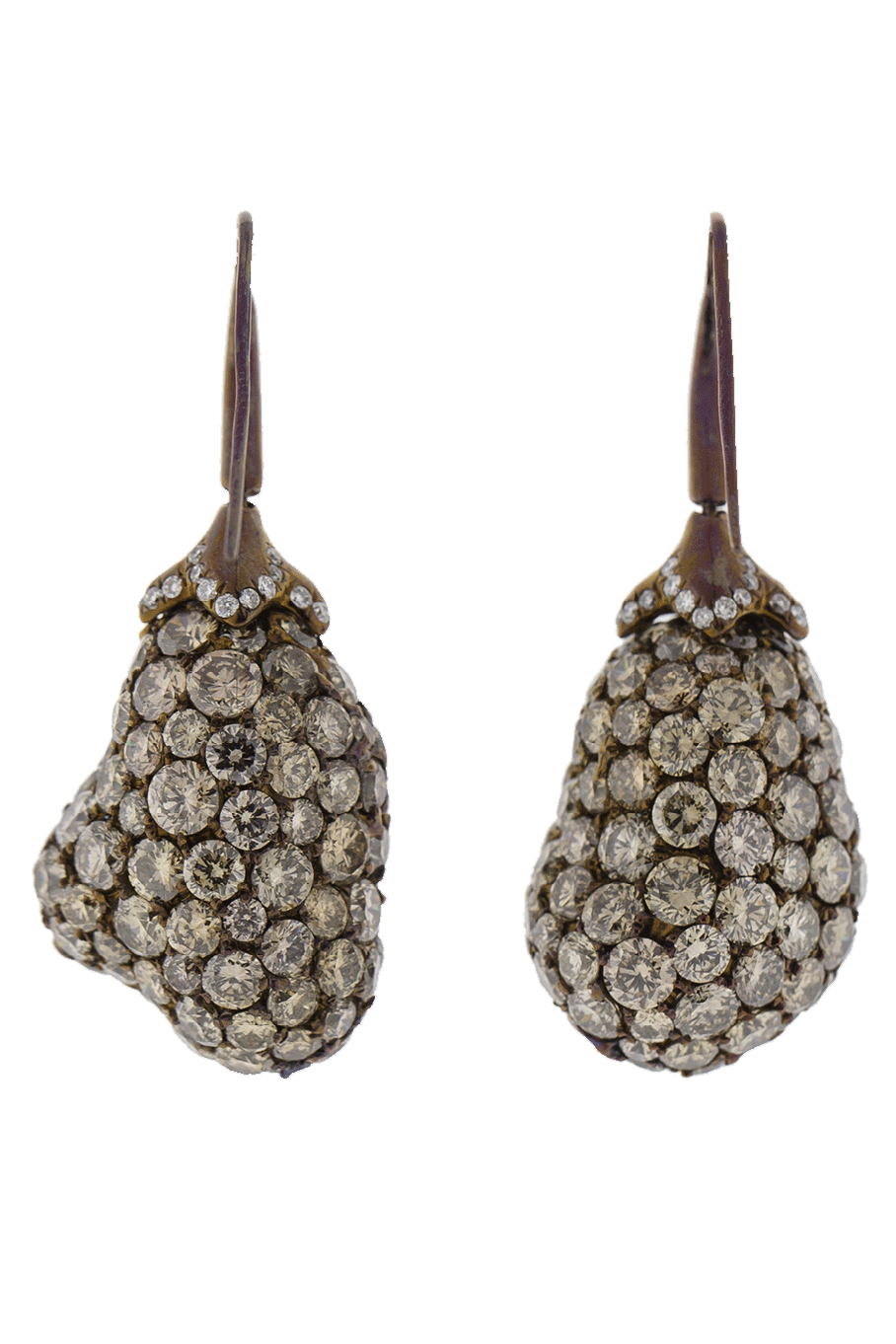 ARUNASHI-Eggplant Earrings-TITANIUM