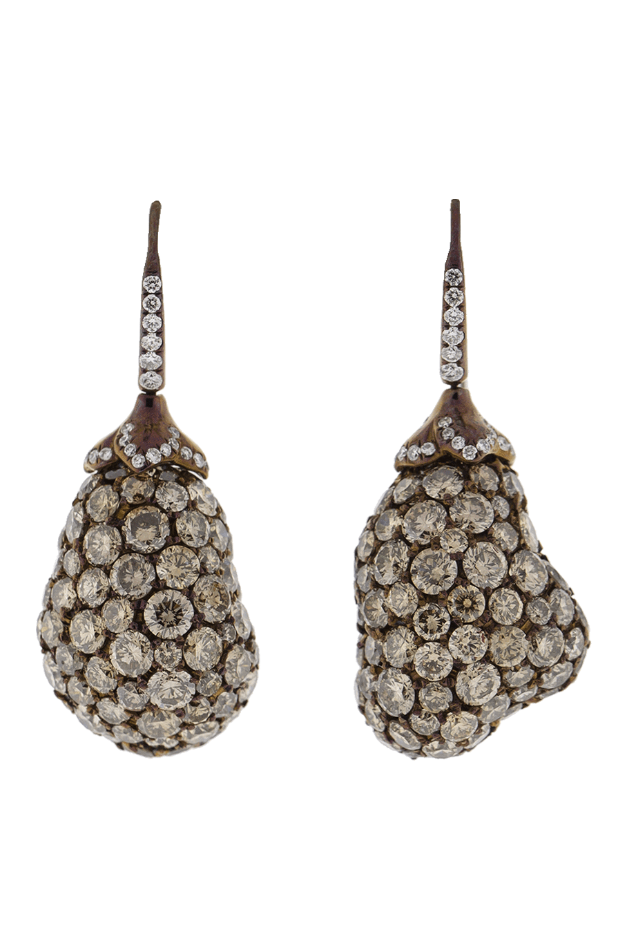 ARUNASHI-Eggplant Earrings-TITANIUM