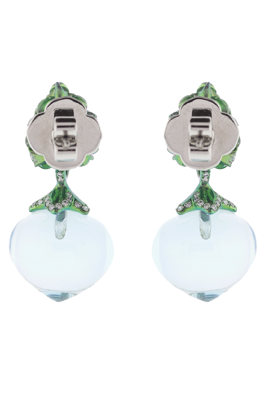 ARUNASHI-Flower Fruit Earrings-TITANIUM