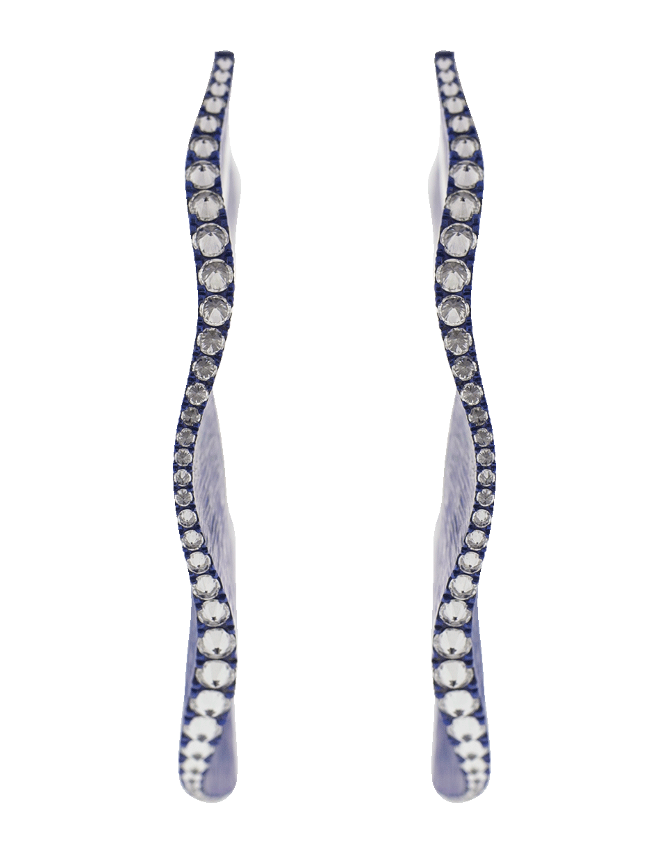 ARUNASHI-Large Swirl Hoop Earrings-TITANIUM