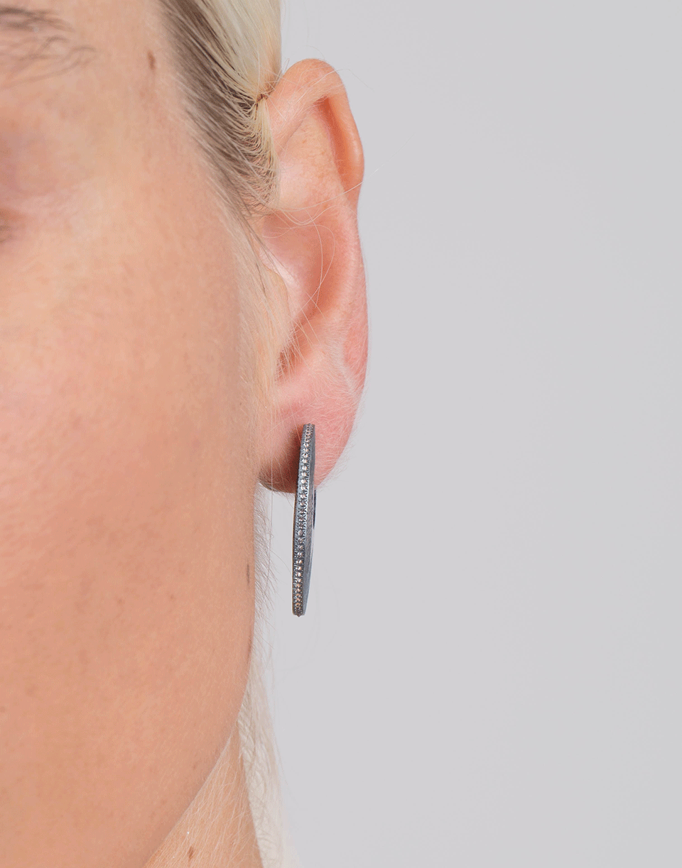 ARUNASHI-Paper Hoop Earrings-TITANIUM