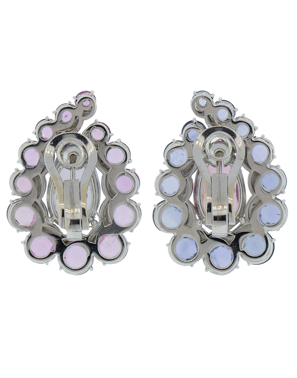 ARUNASHI-Spinel And Kashmir Sapphire Earrings-WHITE GOLD