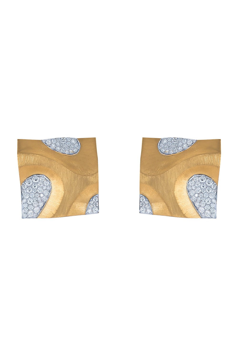 ARUNASHI-Oasis In The Gold Desert Earrings-YELLOW GOLD