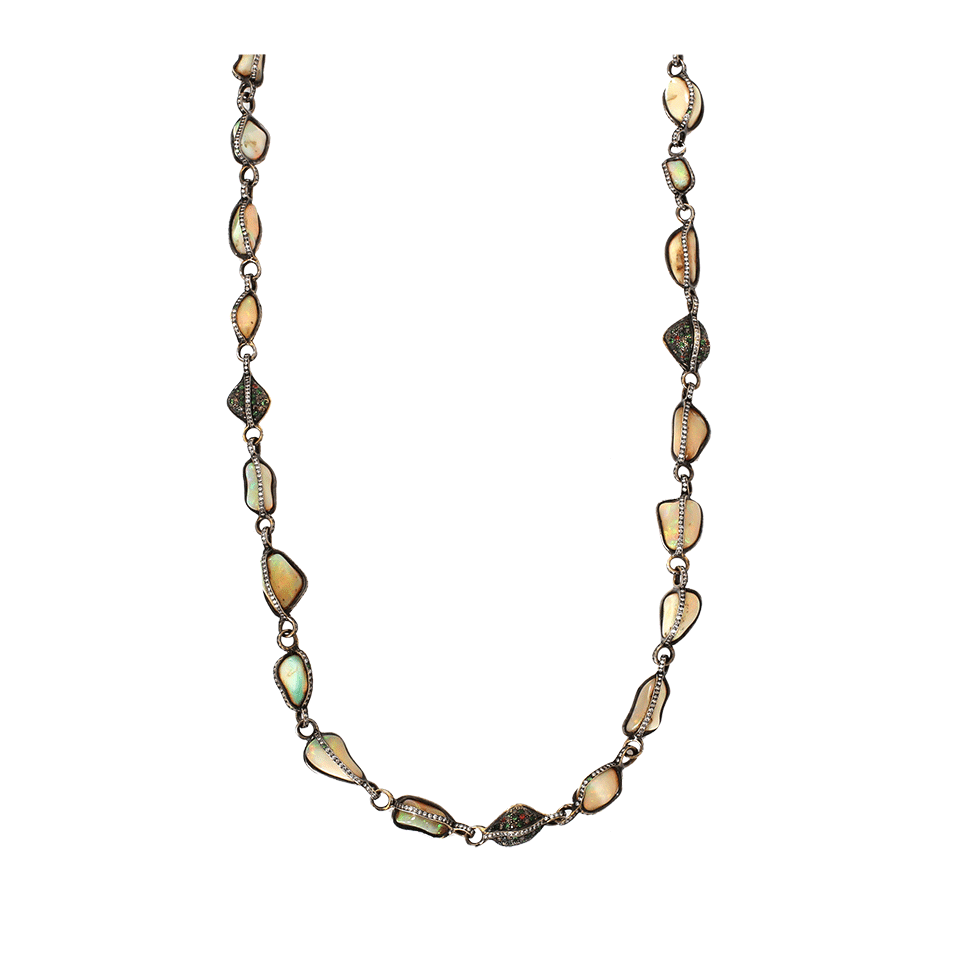 ARUNASHI-Opal Necklace-BLACK GOLD