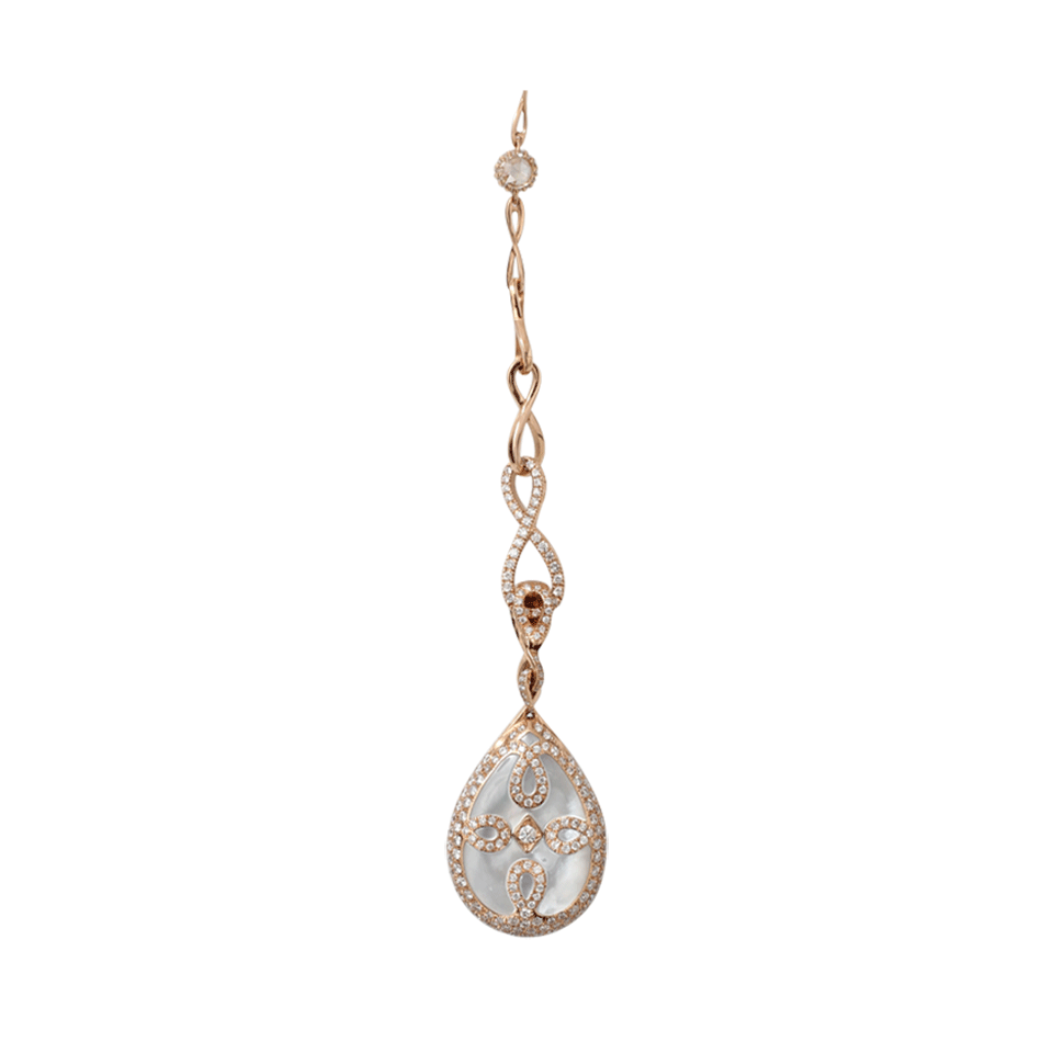 ARUNASHI-Orange Kite Diamond Necklace-ROSE GOLD