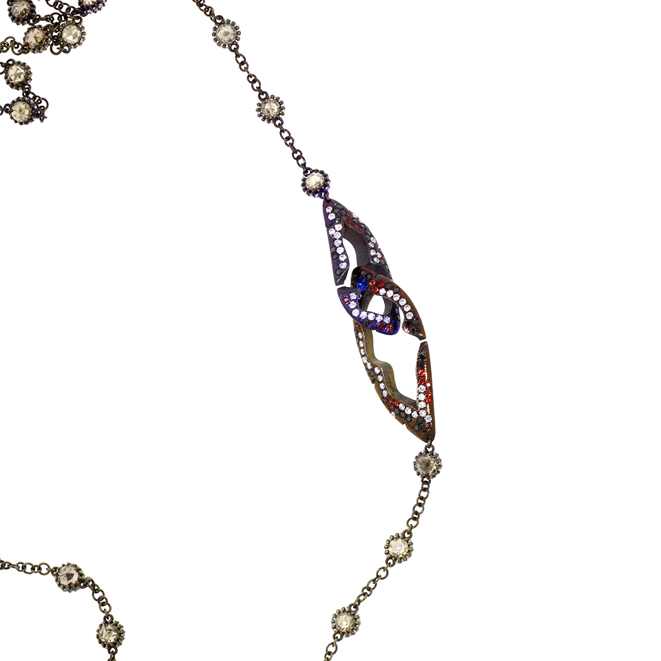 ARUNASHI-Cognac Diamond Titanium Chain-TITANIUM