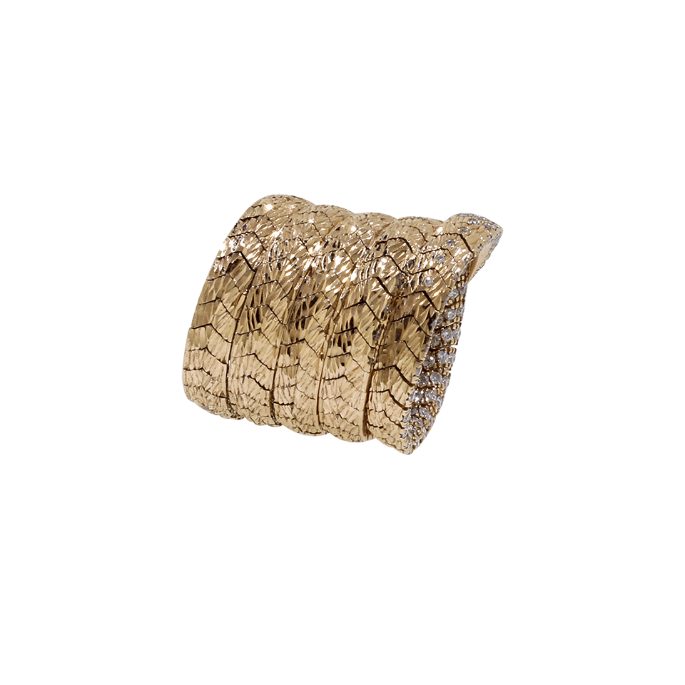 ARUNASHI-Diamond Cobra Ring-ROSE GOLD