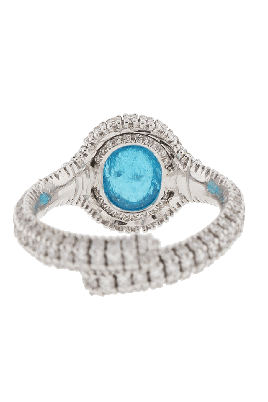 ARUNASHI-Brazilian Paraiba Ring-WHITE GOLD