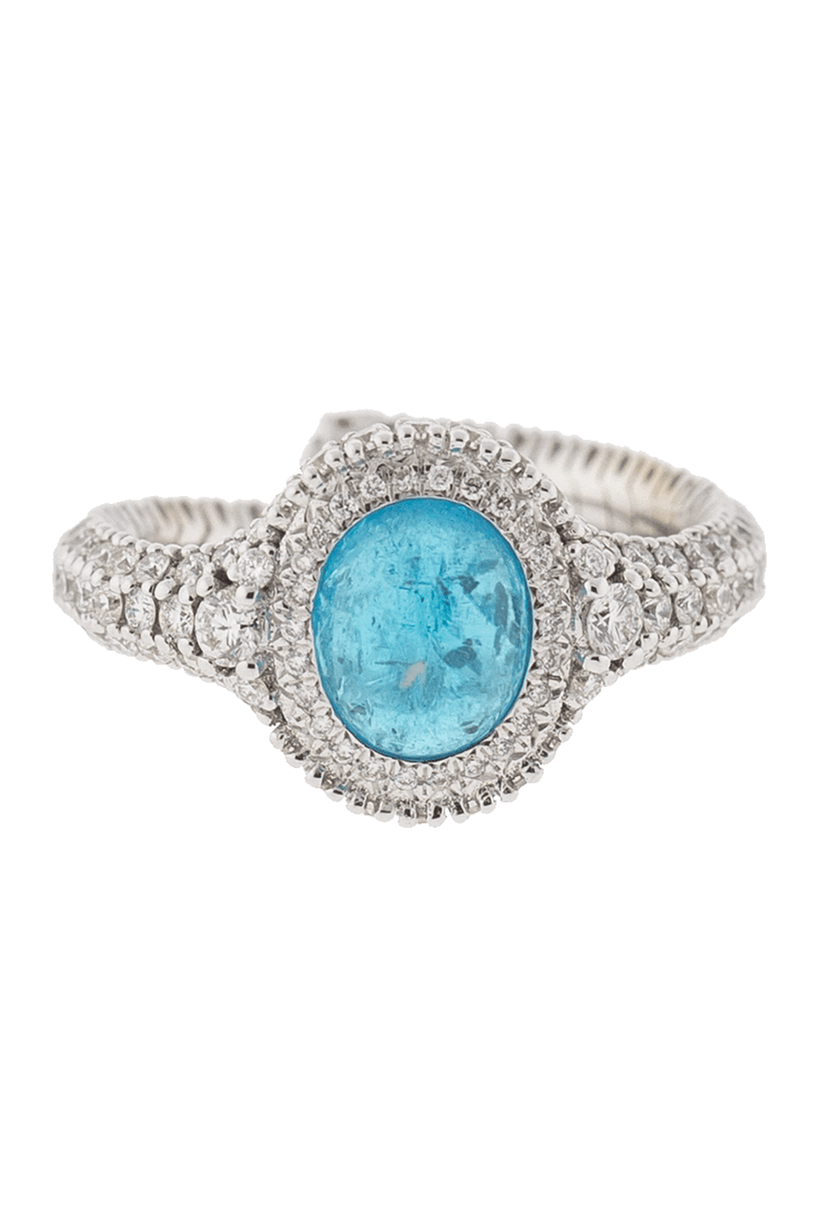 ARUNASHI-Brazilian Paraiba Ring-WHITE GOLD