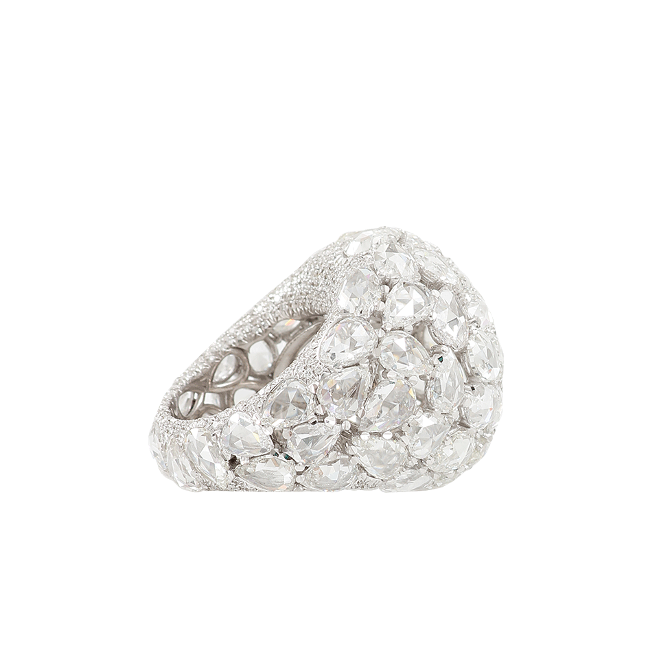 ARUNASHI-Diamond Dome Ring-WHITE GOLD
