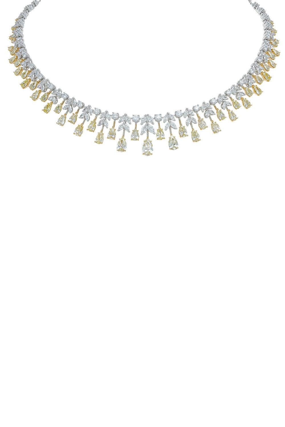 Diamond Multi-Shape Necklace-WHITE GOLD-JEWELRYFINE JEWELNECKLACE O-ARZANO