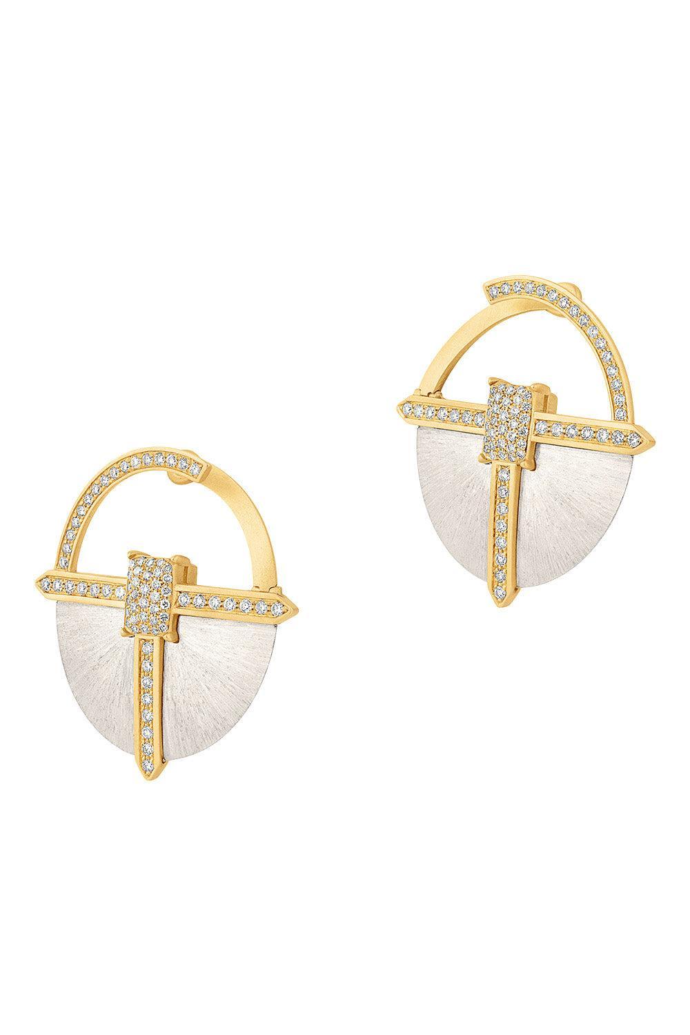 Diamond Hiba Drop Earrings-YELLOW GOLD-JEWELRYFINE JEWELEARRING-ASHAHA