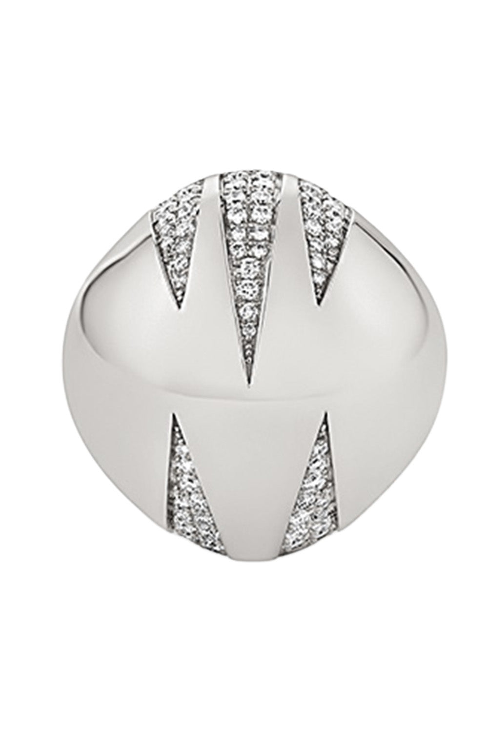 Diamond Kim Dome Ring-WHITE GOLD-6-JEWELRYFINE JEWELRING-ASHAHA