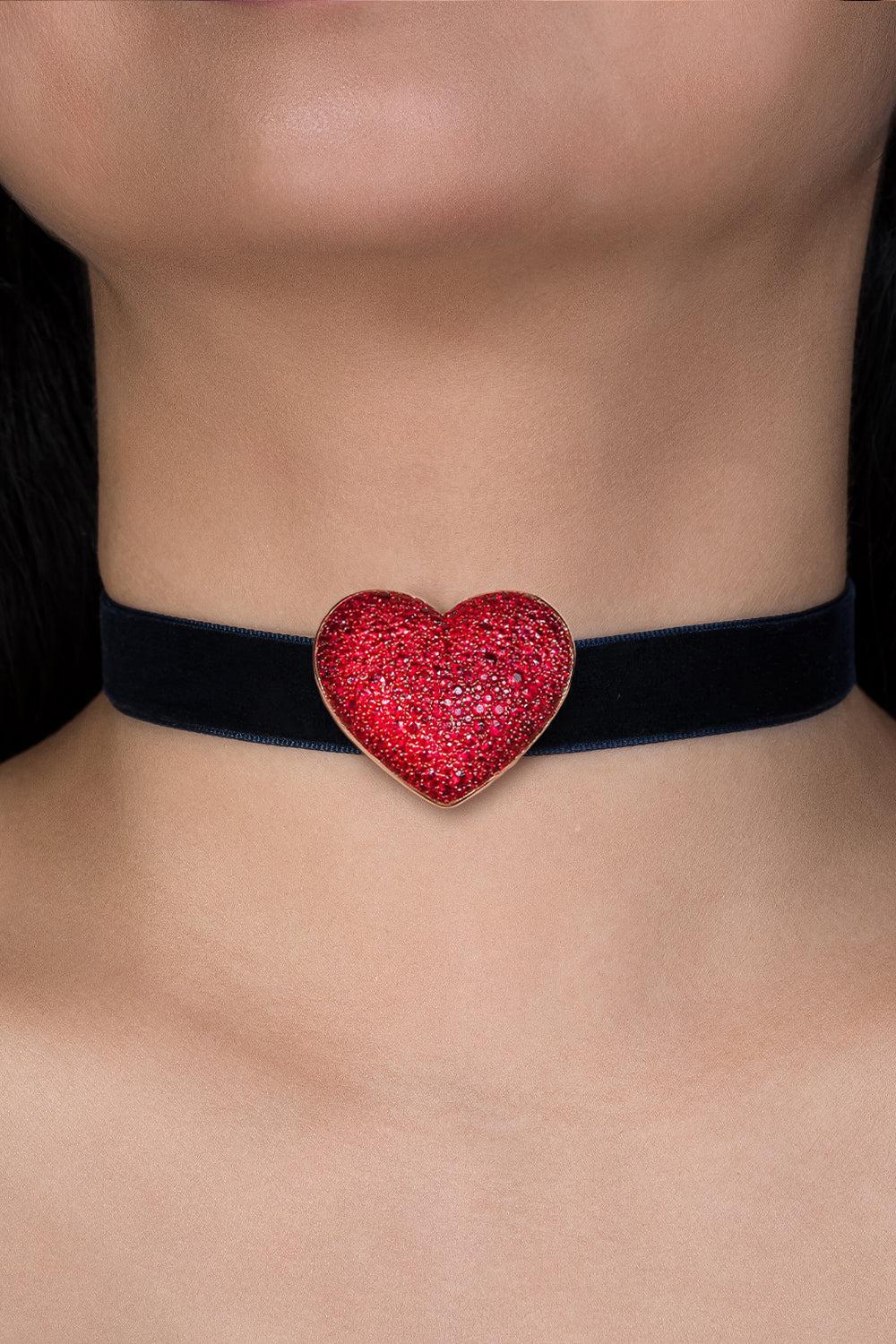 Ruby Heart Bag Charm-ROSE GOLD-JEWELRYFINE JEWELMISC-ASHNA MEHTA