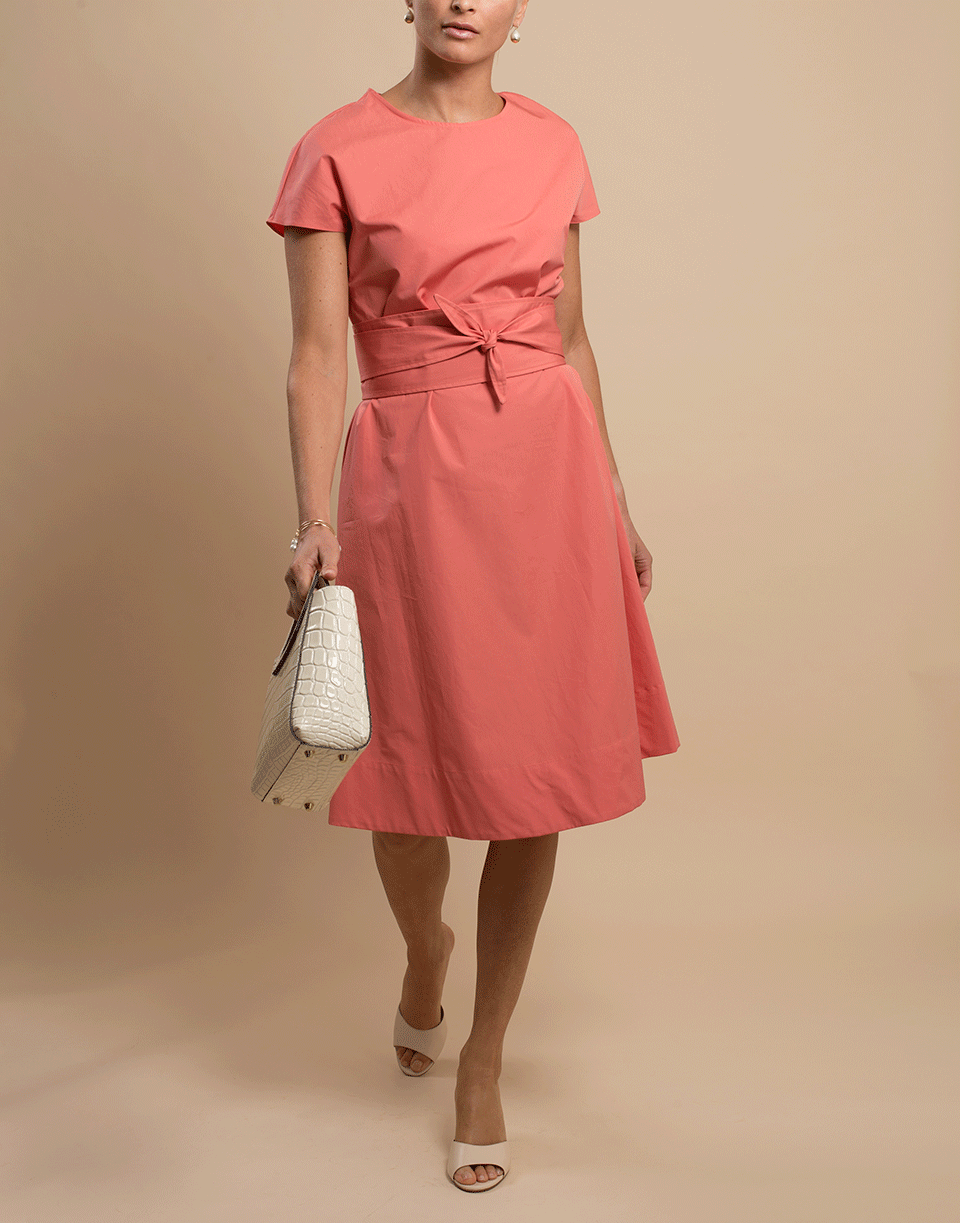 ASPESI-Azalea Round Neck Belted Dress-