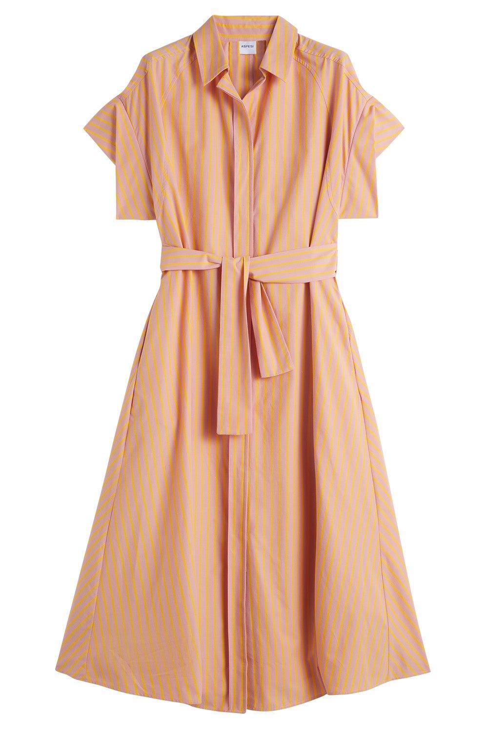 ASPESI-Short Sleeve Midi Dress-