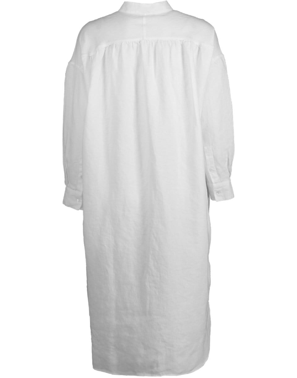 ASPESI-Collarless Button Up Shirtdress-