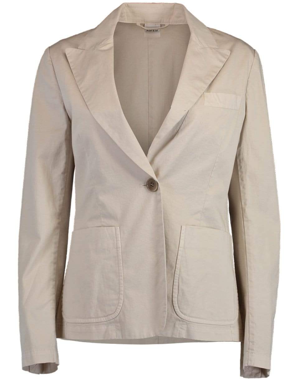 ASPESI-Notched Collar Blazer-