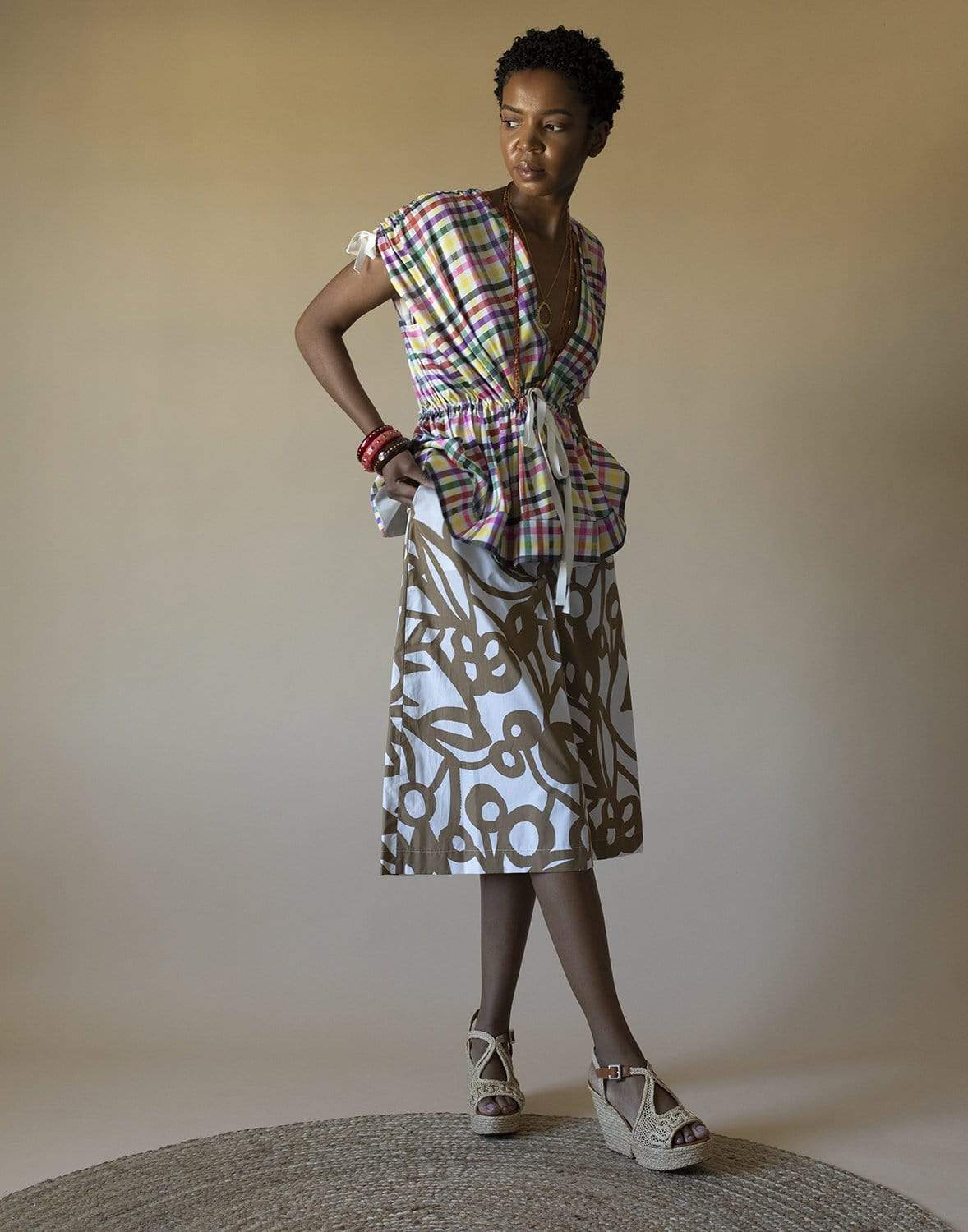 ASPESI-Cotton Poplin Skirt-Pants-