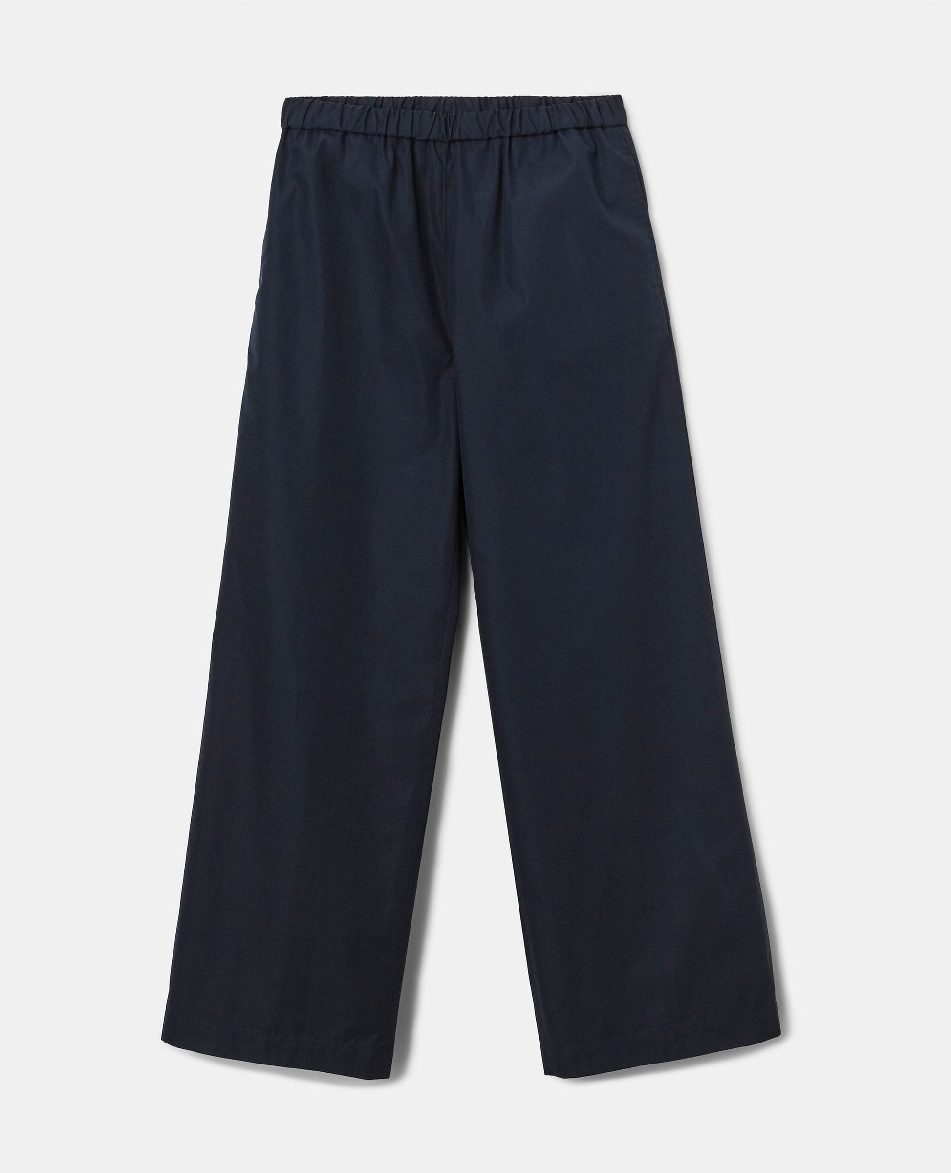 ASPESI-Navy Poplin Cotton Pant-