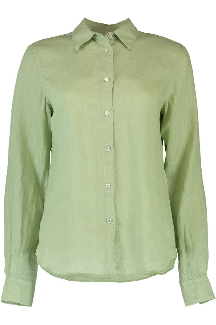 ASPESI-Long Sleeve Linen Blouse - Mint-