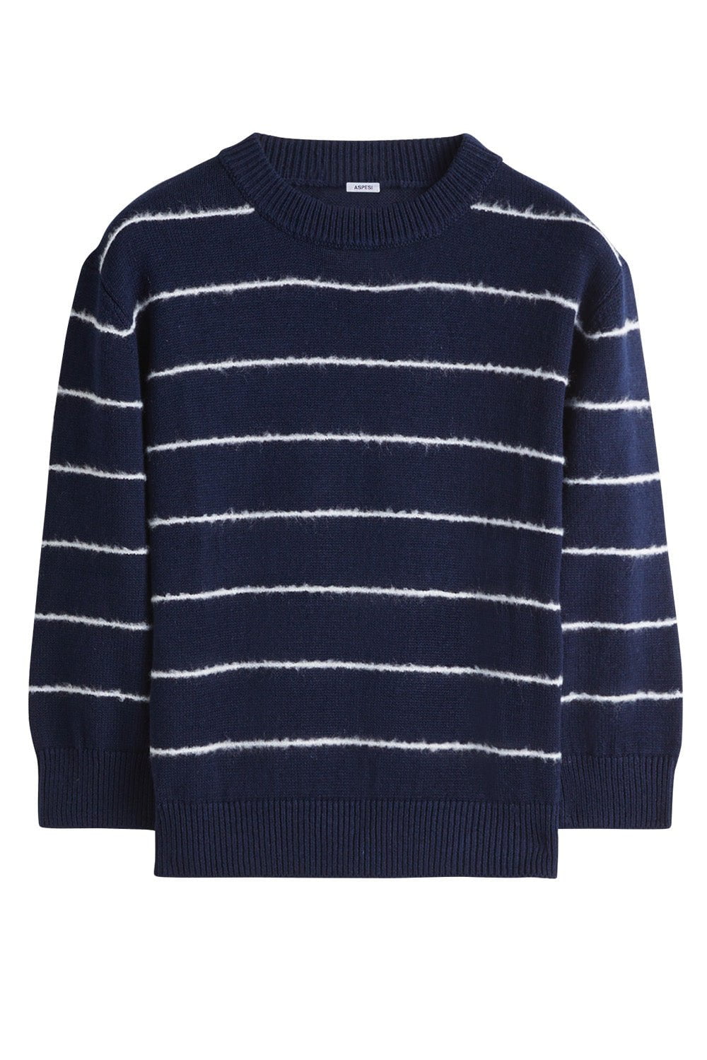 ASPESI-Crewneck Jumper - Blue Stripe-