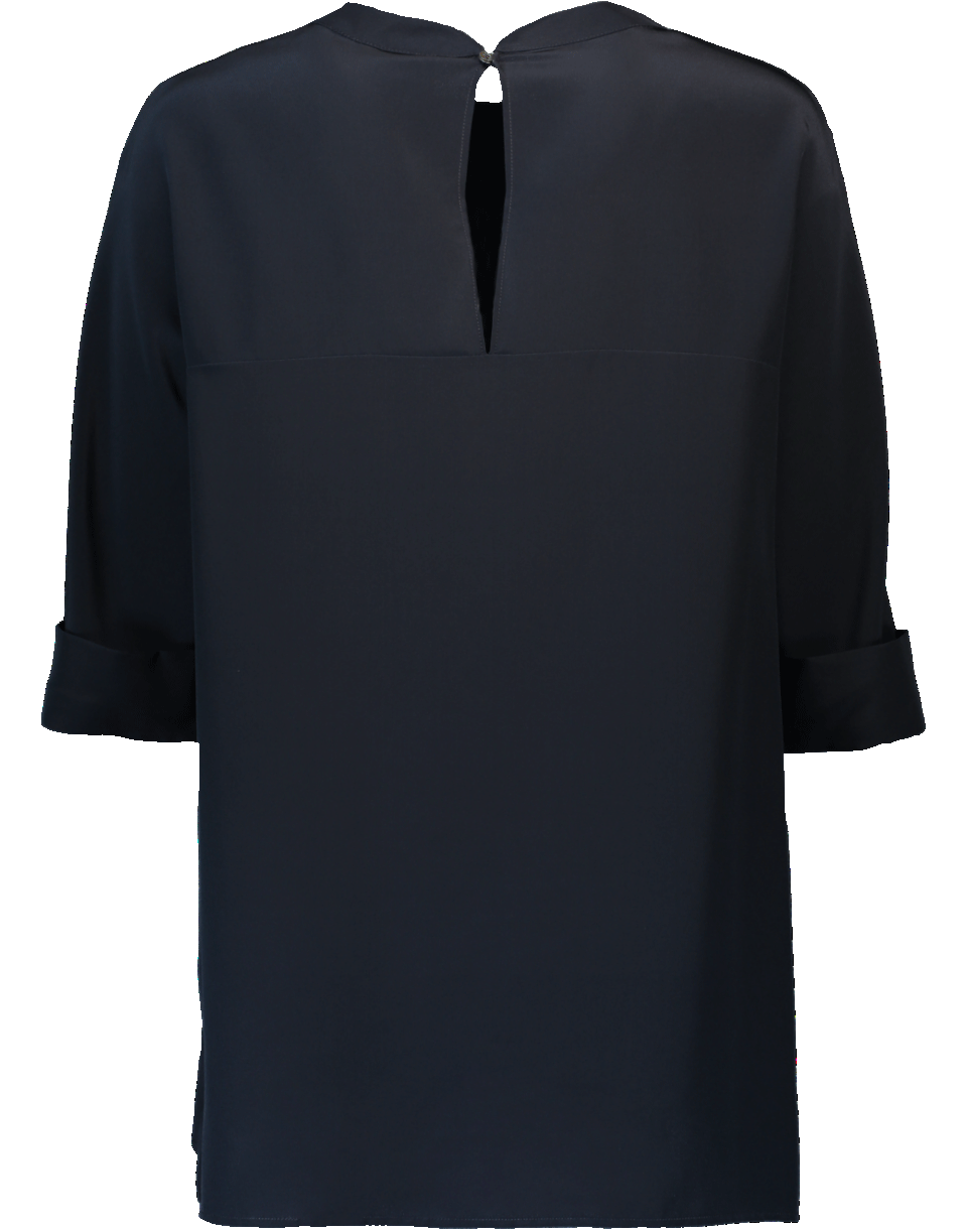 ASPESI-Rolled Sleeve Top-